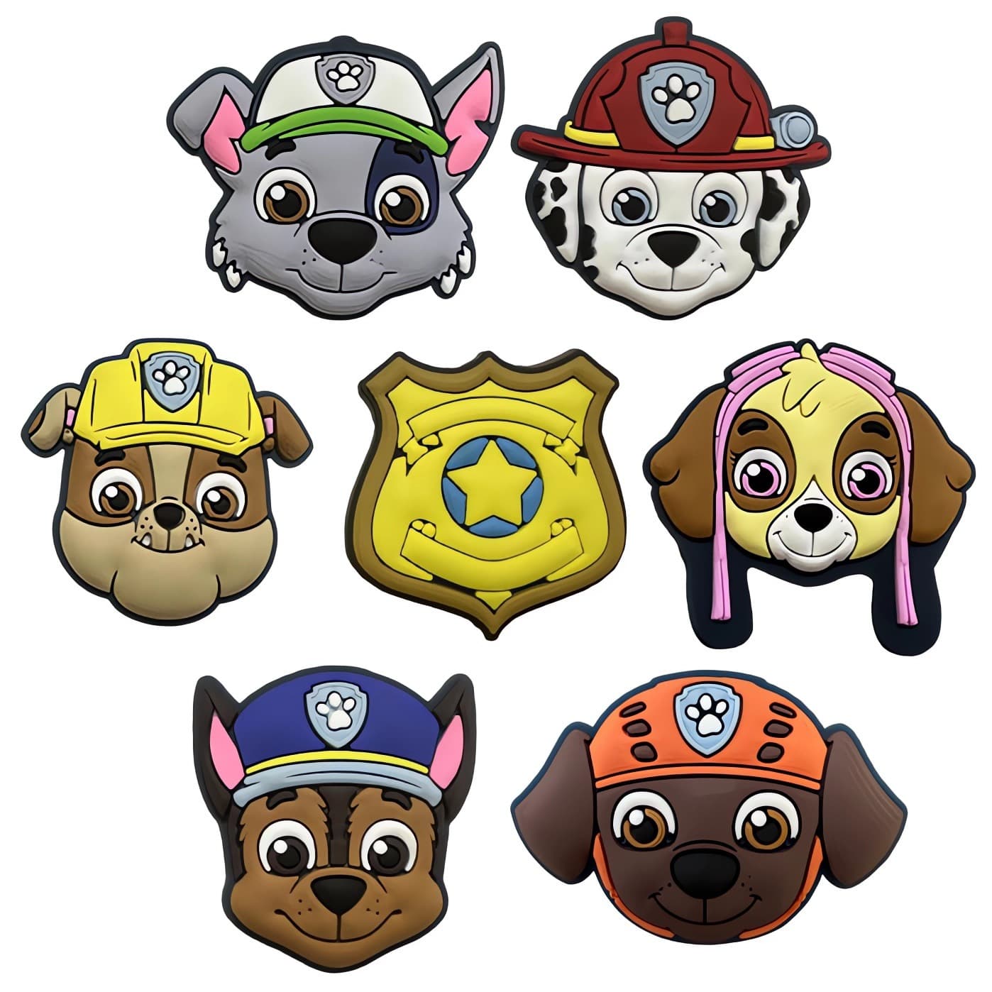 New Paw Patrol Crocs Accessories, Cute Cartoon Patrol DIY Shoe Decoration Buckles