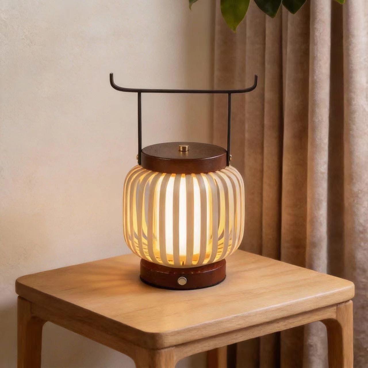 Song Dynasty Aesthetic Portable Table Lamp New Chinese Style National Style Fabric Charging Touch Bedroom Lamp Tea Room Calligraphy Atmosphere Table Lamp