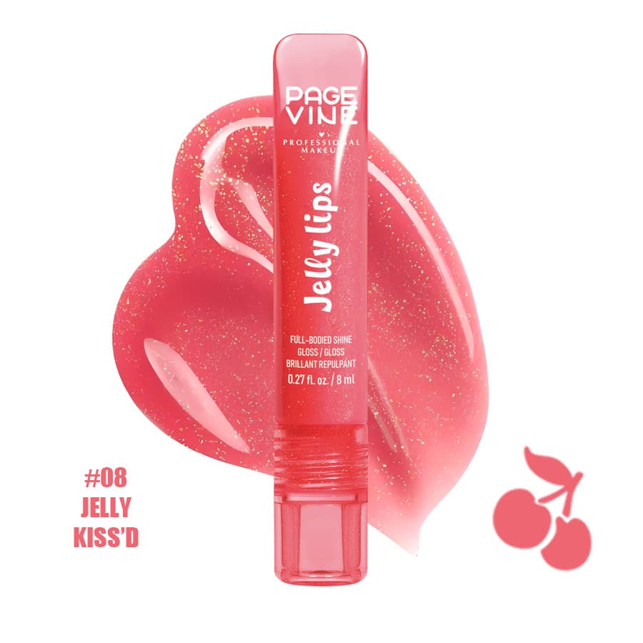 Cross-border PAGE VINE Lip Oil Fruit Flavored Lip Care Oil Moisturizing Nourishing Lip Balm Lock-in Moisture Glossy Lip Gloss
