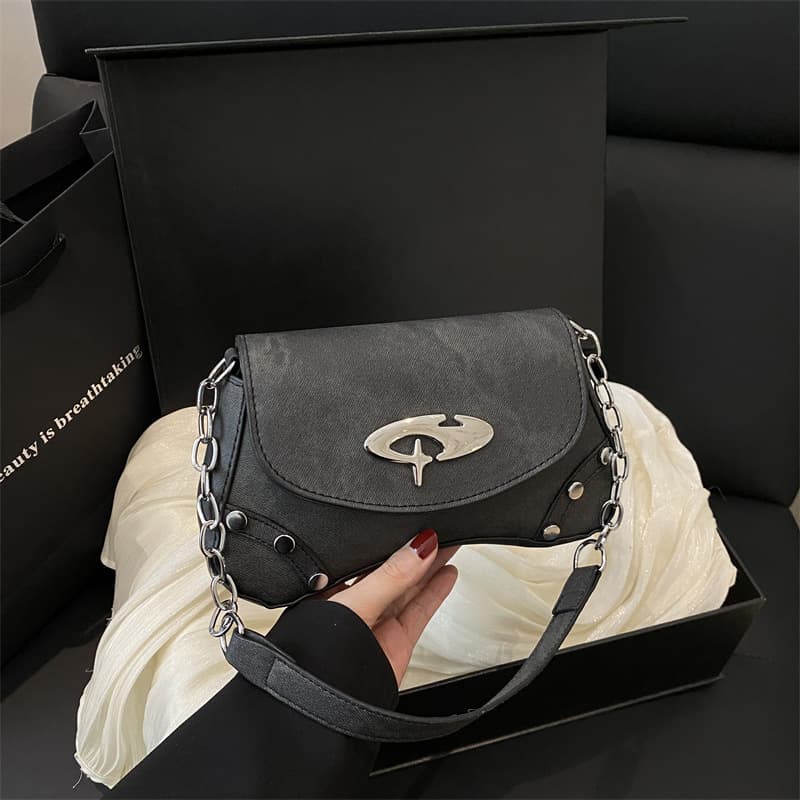 Fashionable Casual French Shoulder Bag 2025 Summer New Arrival Bag Niche Textured Baguette Bag Vintage Underarm Bag