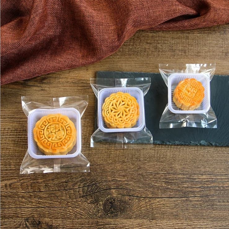 Transparent Packaging Bag, Composite Center-Sealed Bag, Nougat, Snowflake Pastry, Mooncake, Snack, Flower Tea Inner Packaging Bag, Thickened Dessert Bag