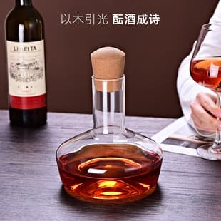 Borosilicate Glass Wine Decanter with Lid, Fast Aeration Red Wine Decanter, Glass Cold Water Pitcher for Home Use