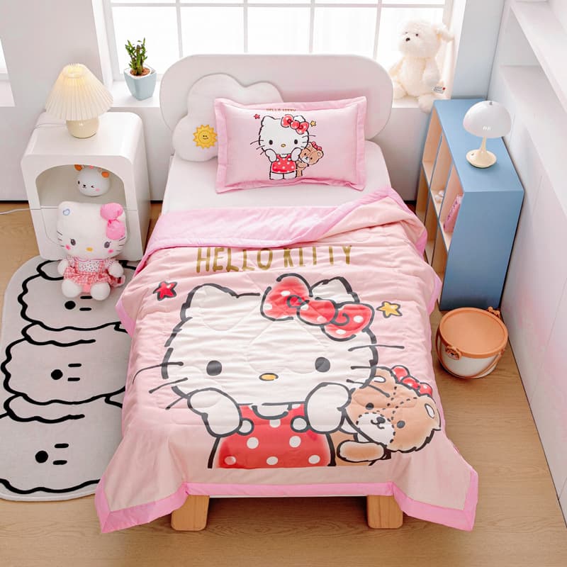 New Sanrio large version pure cotton kindergarten air-conditioning quilt pure cotton children's summer cooling quilt machine washable pure cotton air-conditioning quilt