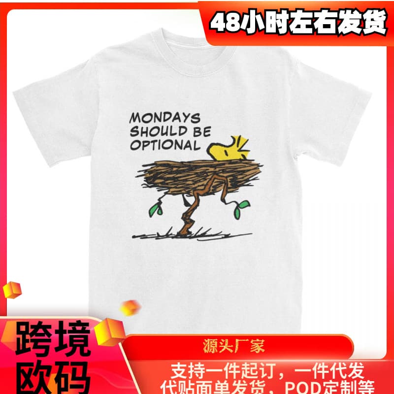 Peanuts Woodstock Napping Shirt Accessories for Men Women Cotton