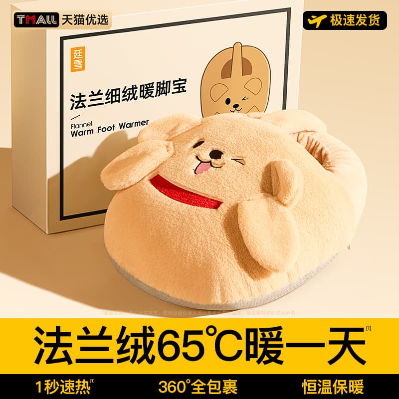 2025 New Charging Foot Warmer, Hot Water Bag for Feet, Under Desk or Bed Warming in Winter