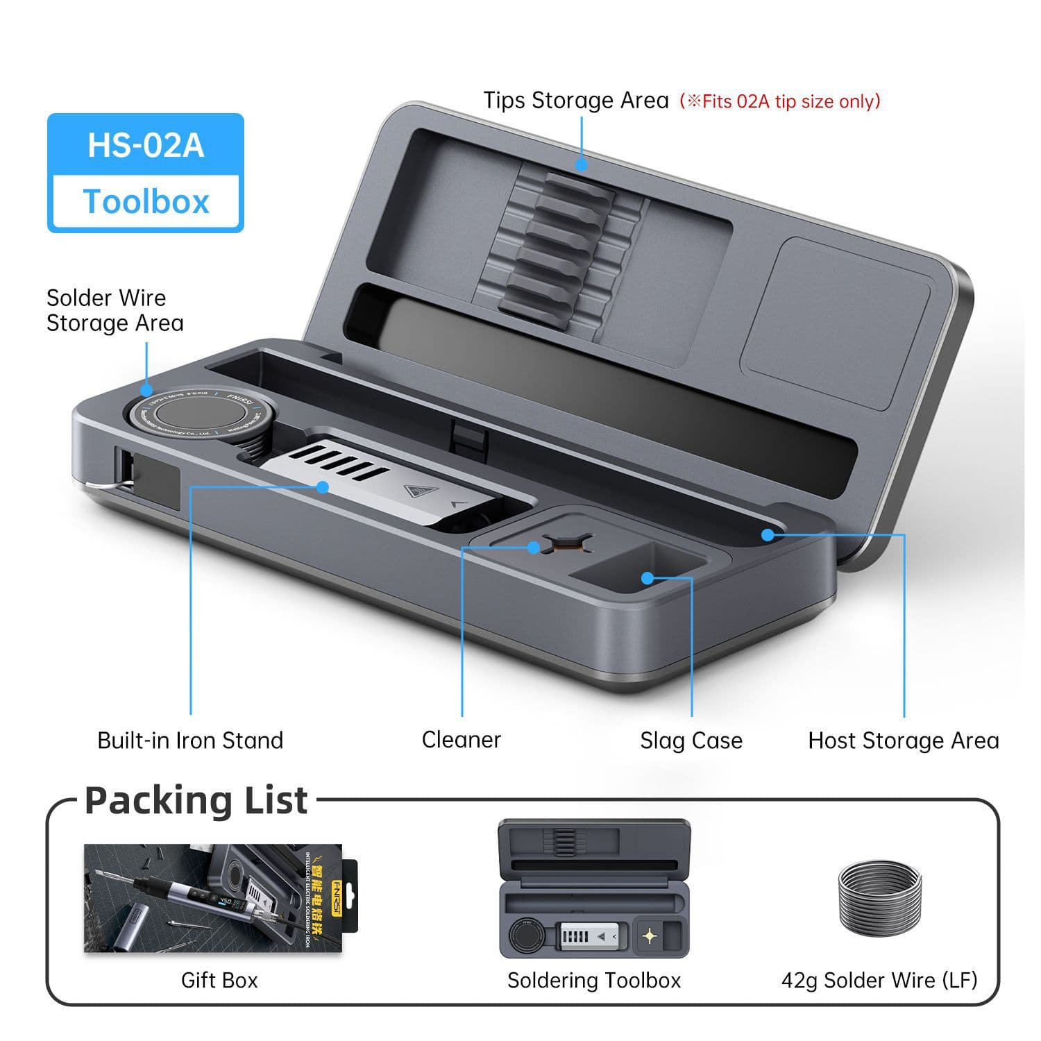 [Accessory Selection] FNIRSI HS-02 Smart Soldering Iron Mobile Workstation Soldering Tip Nozzle Accessories