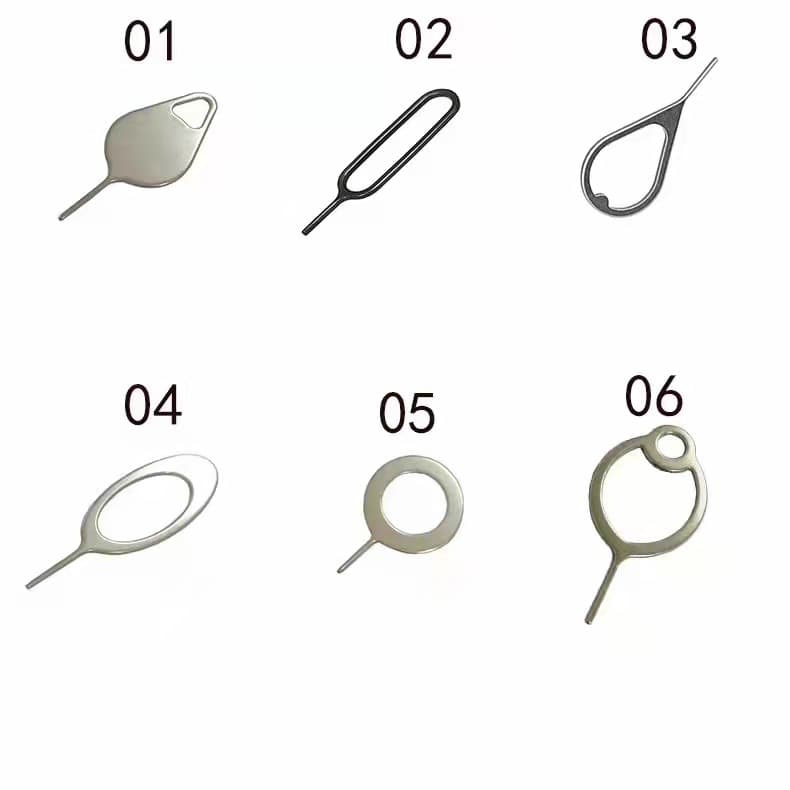 Factory direct bestseller: 0.8mm stainless steel SIM card ejector pin, SIM card ejector reset pin, hot-selling mobile phone SIM card ejector pin.