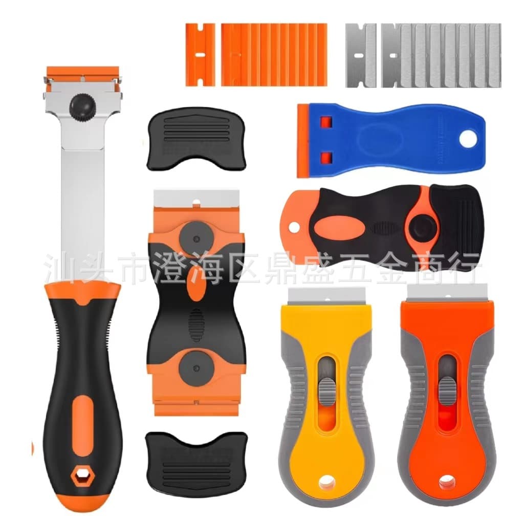 Cross-border hot-selling dual-head glue removal scraper, UV glue film application tool, multi-functional cleaning small scraper, lottery, car, phone.