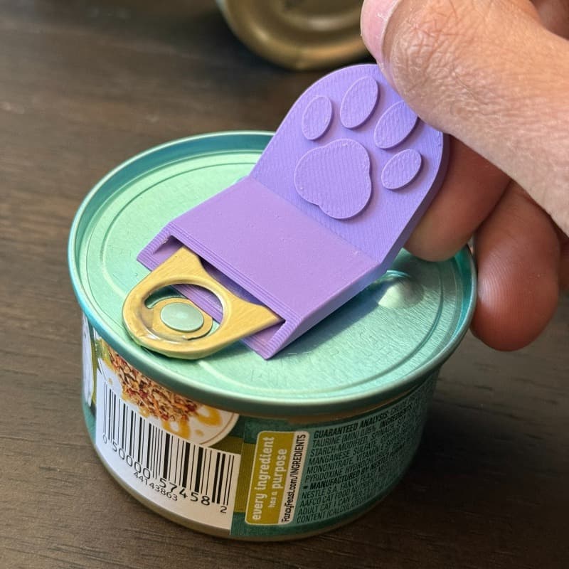 Cross-border Hot Selling Cat and Dog Food Can Opener Kitchen Accessories 3D Printed Bottle Opener Nail Protector Screwdriver