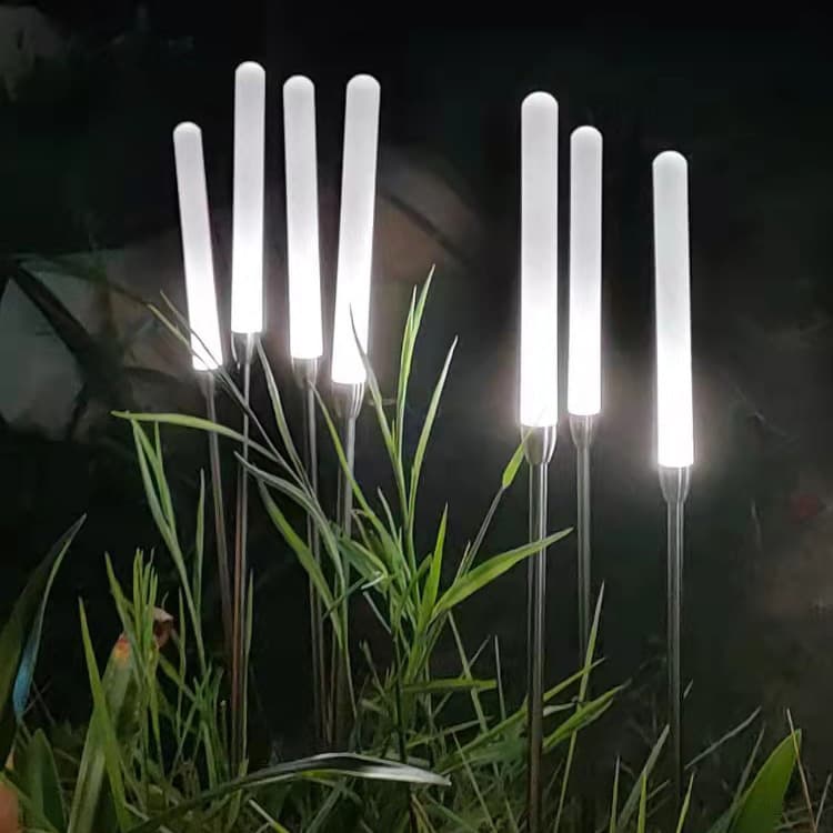 LED Acrylic Reed Lights Frosted Acrylic Rods Waterproof Outdoor Garden Decoration Stake Lawn Lights