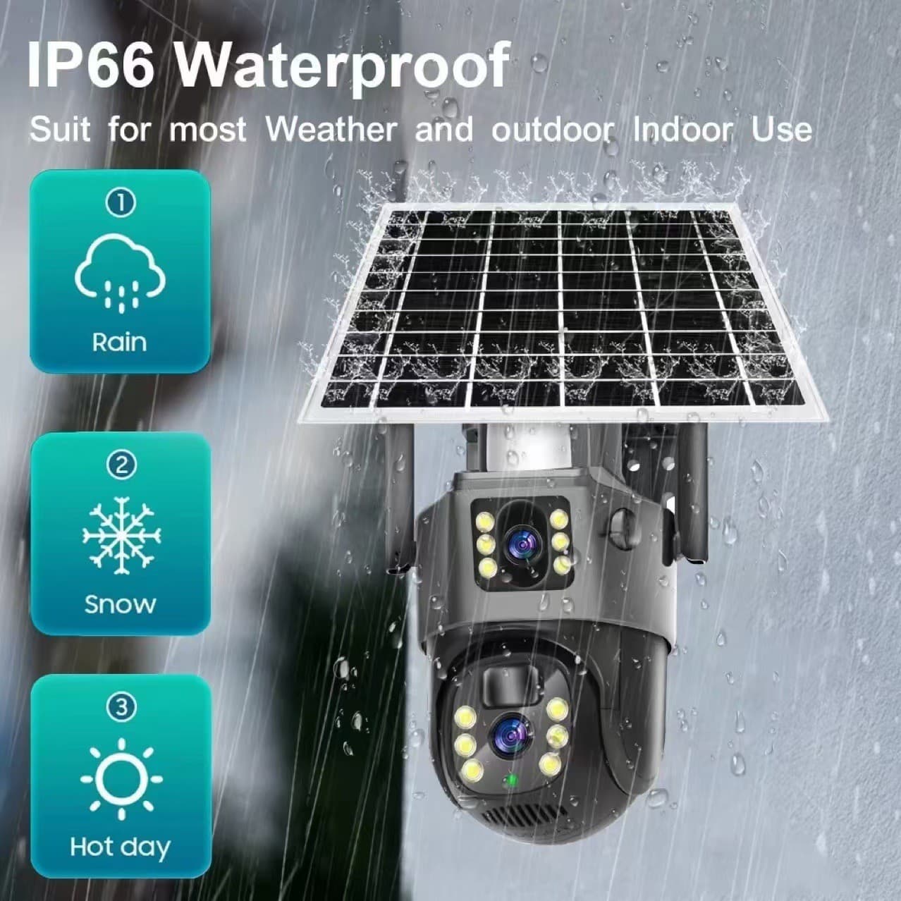 Manufacturer V380 Binocular Solar Camera Monitor Camera 4G/wifi Solar Camera