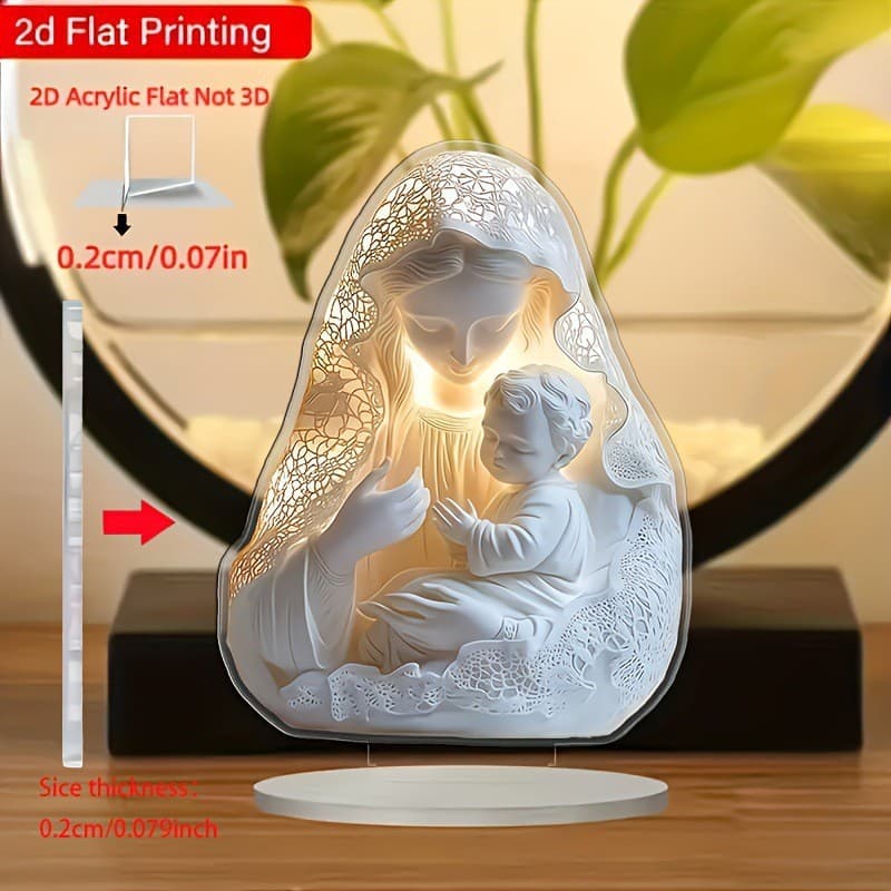 Cross-border creative desktop ornaments 2d acrylic creative crafts office living room interior decoration