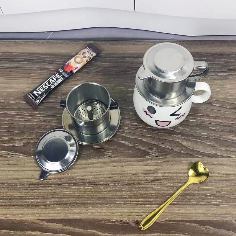 Vietnamese Coffee Drip Maker Stainless Steel Coffee Drip Pot Double Ear Drip