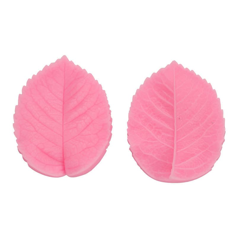 Fondant Cake Mold 2 Leaves Sugar Art Embossing Mold Liquid Silicone Fondant Baking Cake Sugar Flower Mold