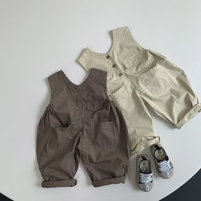 Children's Thin Suspender Overalls, Unisex Forest Style Vintage Jumpsuit, Baby Clothing, Summer, In Stock, 24-Hour Shipping