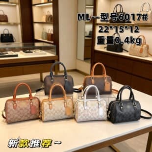 Cross-border European and American brand monogram Boston bag for women, fashionable new large-capacity shoulder handbag crossbody pillow bag