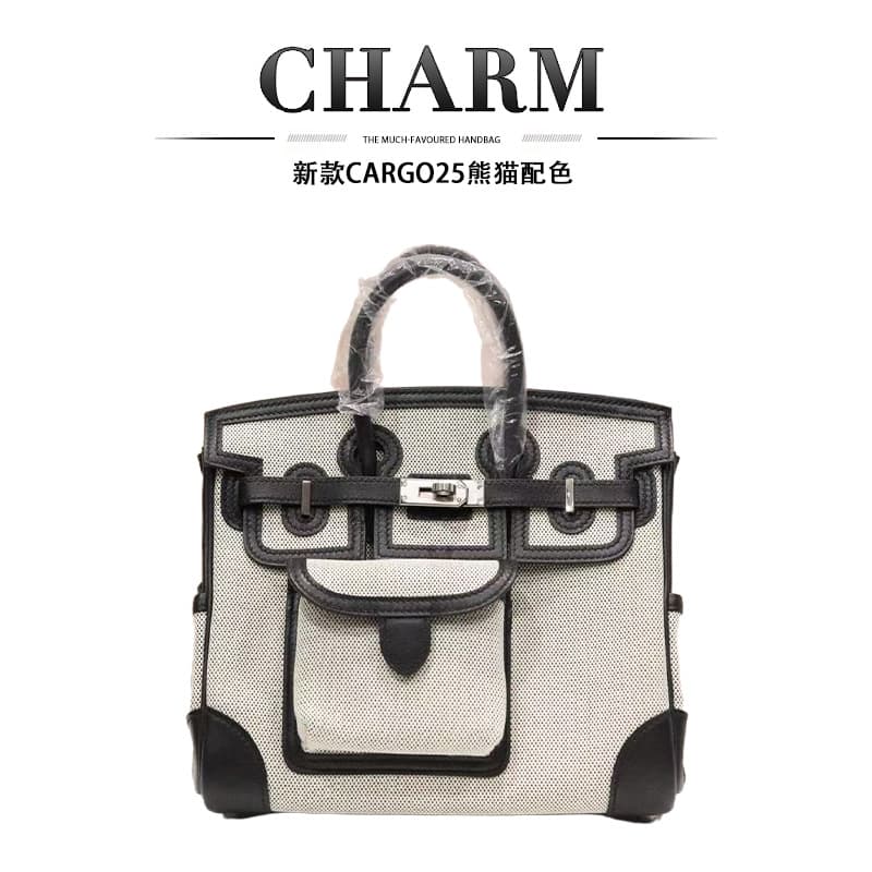 Source factory cargo25 haze blue bag medium size wrist bag handbag fashion women's bag ready for delivery