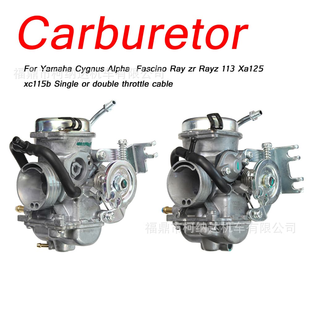 Carburetor Compatible with Cygnus Alpha Fascino Ray ZR Rayz 113 Xa125 Single/Dual Wire