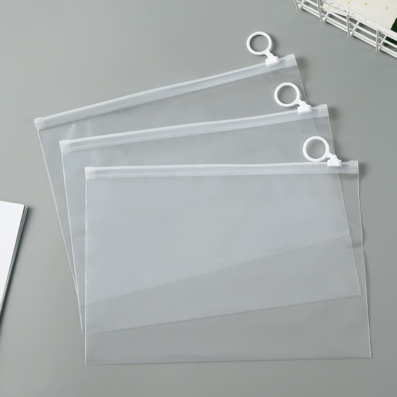 PE transparent loop bags for socks and underwear storage, ready-to-ship daily necessities packaging.