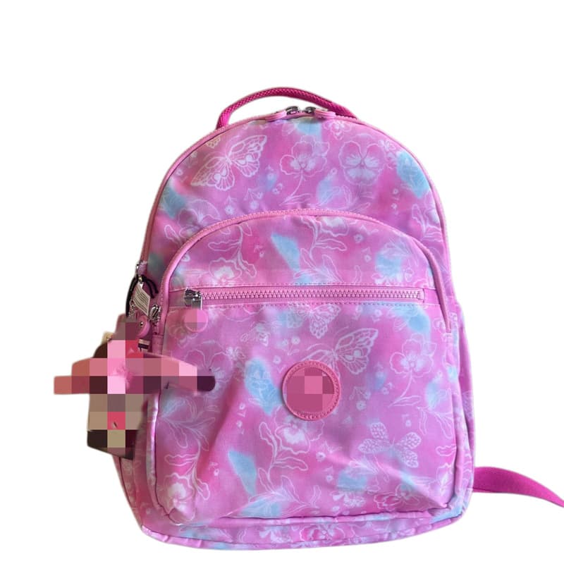 Kip Monkey Bag Simple Nylon Side Pocket Medium Casual Backpack Multi-Compartment Travel Laptop Bag K15210