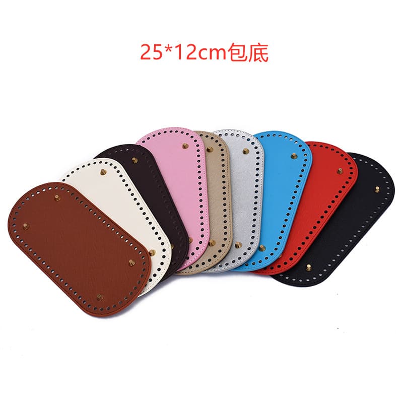 Wholesale hand-knitted DIY bag soles, Hyuna materials, hand-knitted and homemade bag accessories, crocheted sole bases, 25*12 mm.