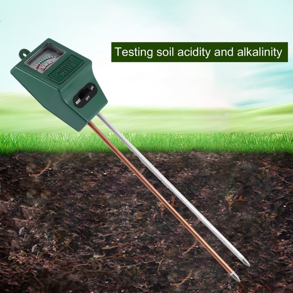 Cross-Border Soil Tester, Soil Moisture Meter 2-in-1 Soil Testing Tool, Square-Head Pointer Soil pH Meter