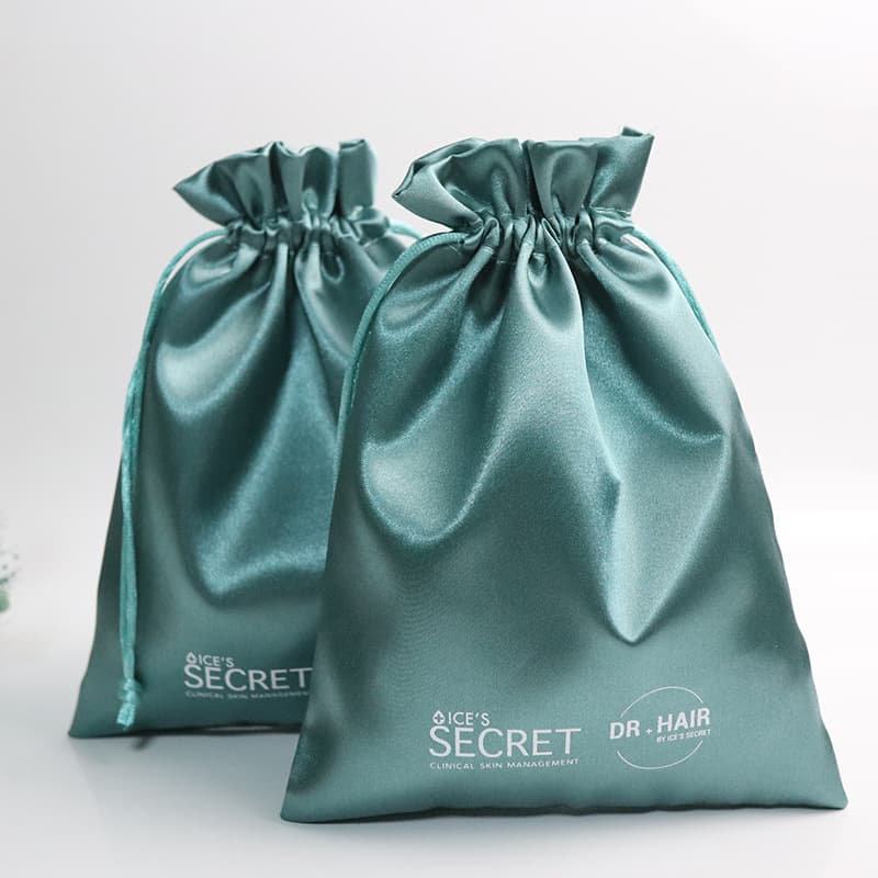 Wholesale Satin Underwear Bag, Silk Drawstring Wig Bag, Fashion Accessories, Satin Drawstring Storage Packaging Bag