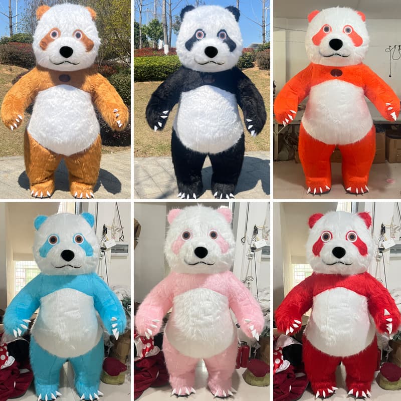 Internet celebrity inflatable giant panda doll costume Douyin same style giant panda doll costume adult walking outfit Qizai Panda