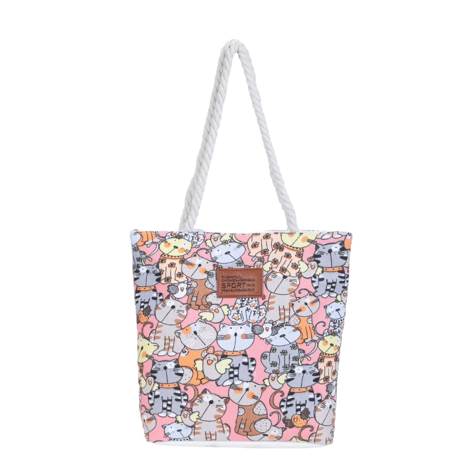 Canvas Shoulder Bag Tote Bag New Trendy Printed Handbag Minimalist Women's Bag Large Capacity Canvas Factory Wholesale
