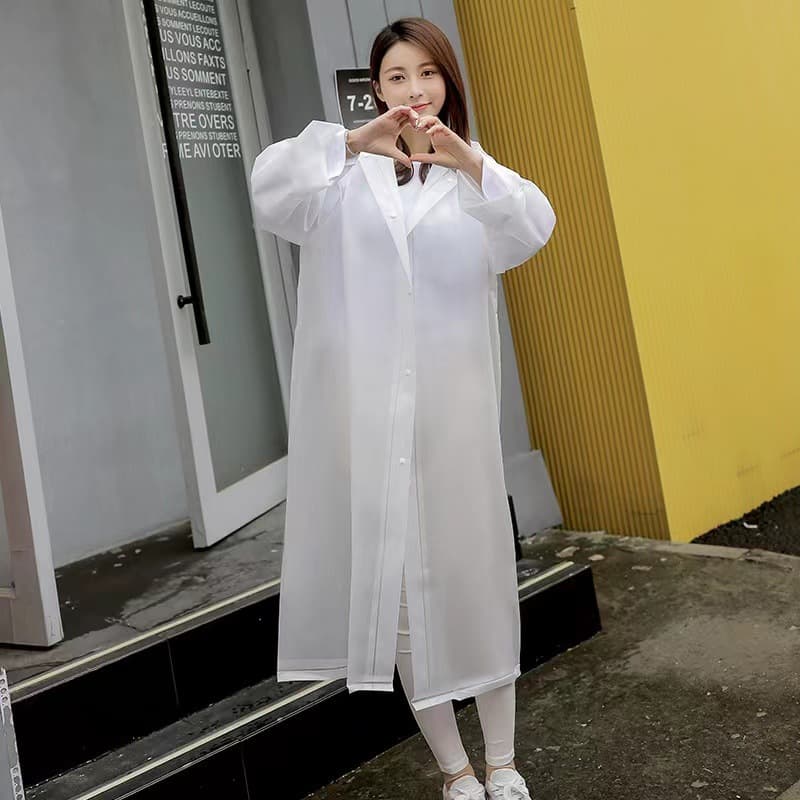 Non-Disposable Raincoat, Thickened Adult Raincoat, Factory Wholesale, Outdoor Travel EVA Portable Transparent