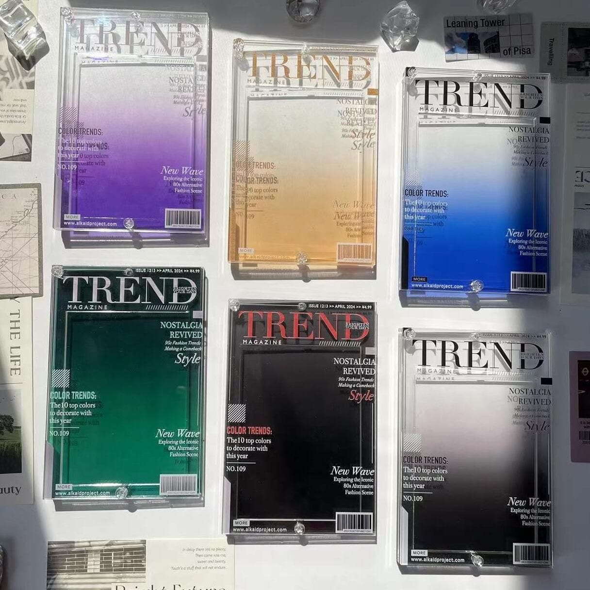 Magazine photo frame, acrylic 3-inch small card instant camera storage frame, display frame, card frame, Gu Mei