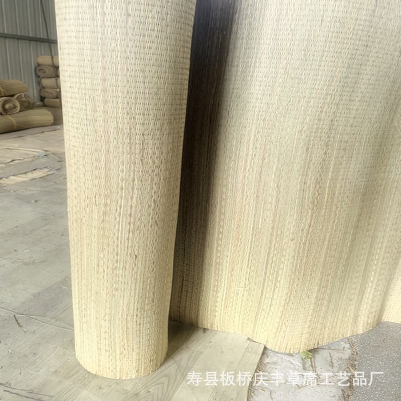 Semi-finished straw mat wholesale, traditional rolled orchid grass mat, fabric woven mat, double-sided insoles, wholesale for renovation manufacturers