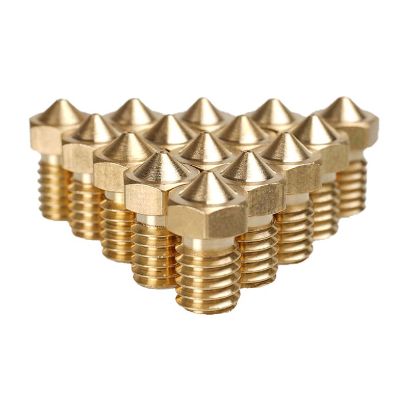 3D Printer Accessories 1.75MM E3D V5 V6 Brass Nozzle Extruder Print Head Nozzle 13*7mm