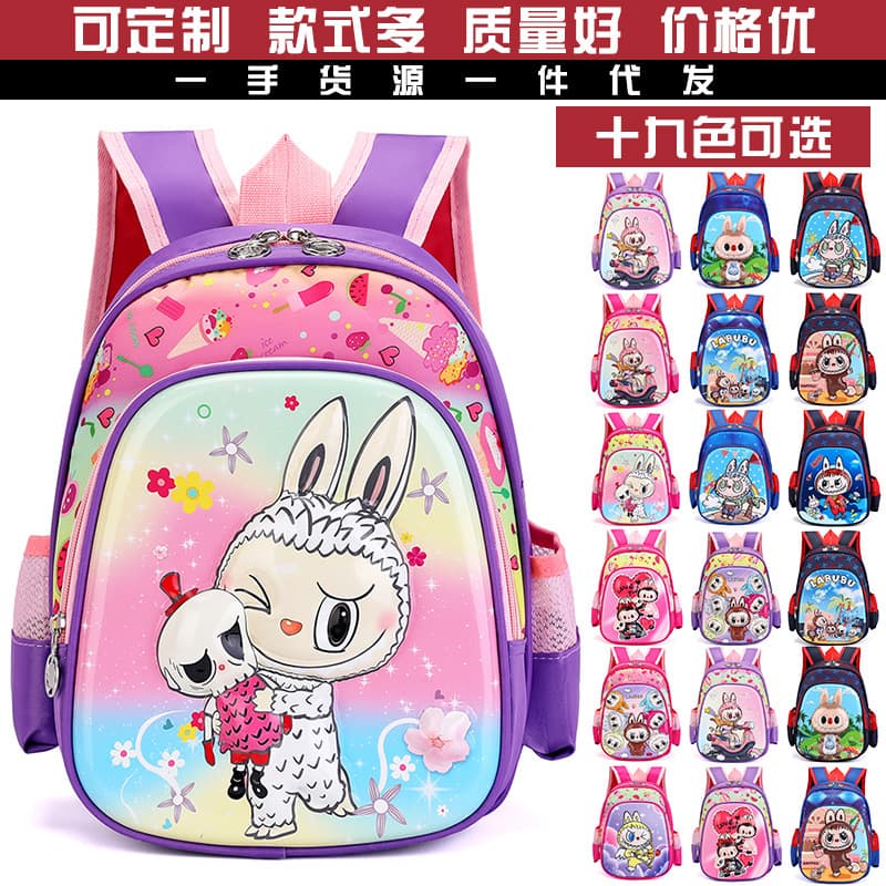 12-inch backpack for boys aged 3-10, 3D hard-shell fabric backpack with cute cartoon design, perfect for girls.