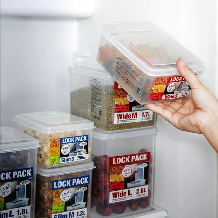 Japanese Imported Household Semi-Clamshell Storage Box Refrigerator Storage Box Kitchen Frozen Food Plastic Storage Box