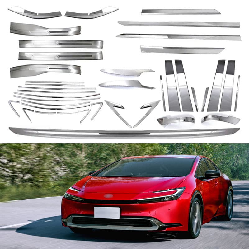 For 2022-2023 Toyota Prius ZVW60 Side Mirror Scratch Guard Tailgate Trim Decoration
