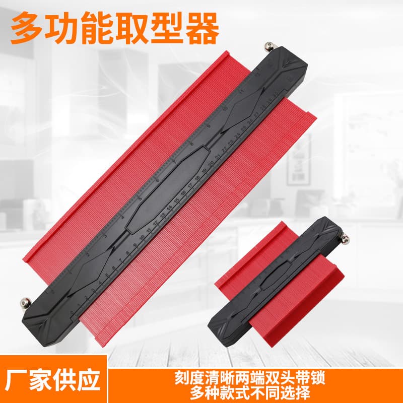 Contour Gauge Profile Gauge with Lock Woodworking Measuring Shape Gauge Shape Taker Irregular Contour Measuring Arc Ruler
