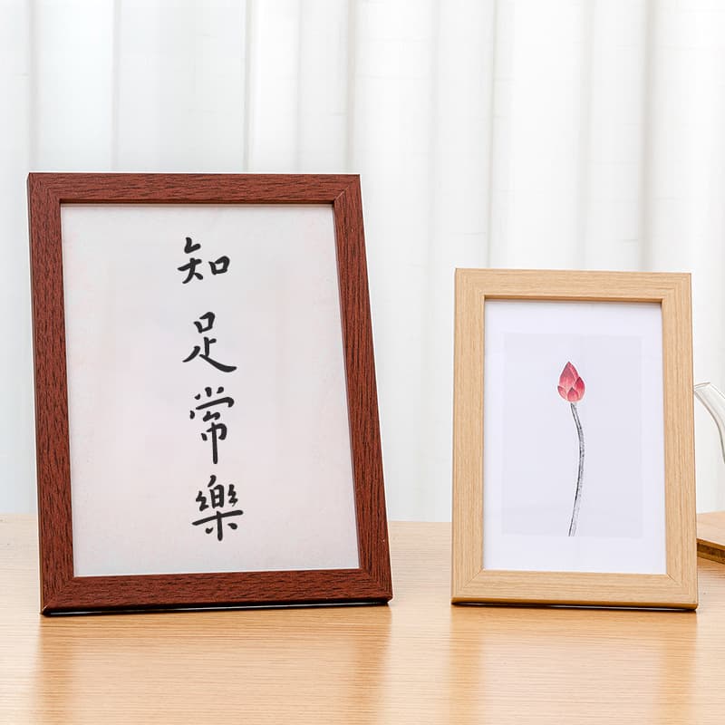 Simple wooden small photo frames for tabletops and walls, wholesale, 5-inch, 6-inch, 7-inch, 8-inch, 10-inch, A4 size, children's photo framing.