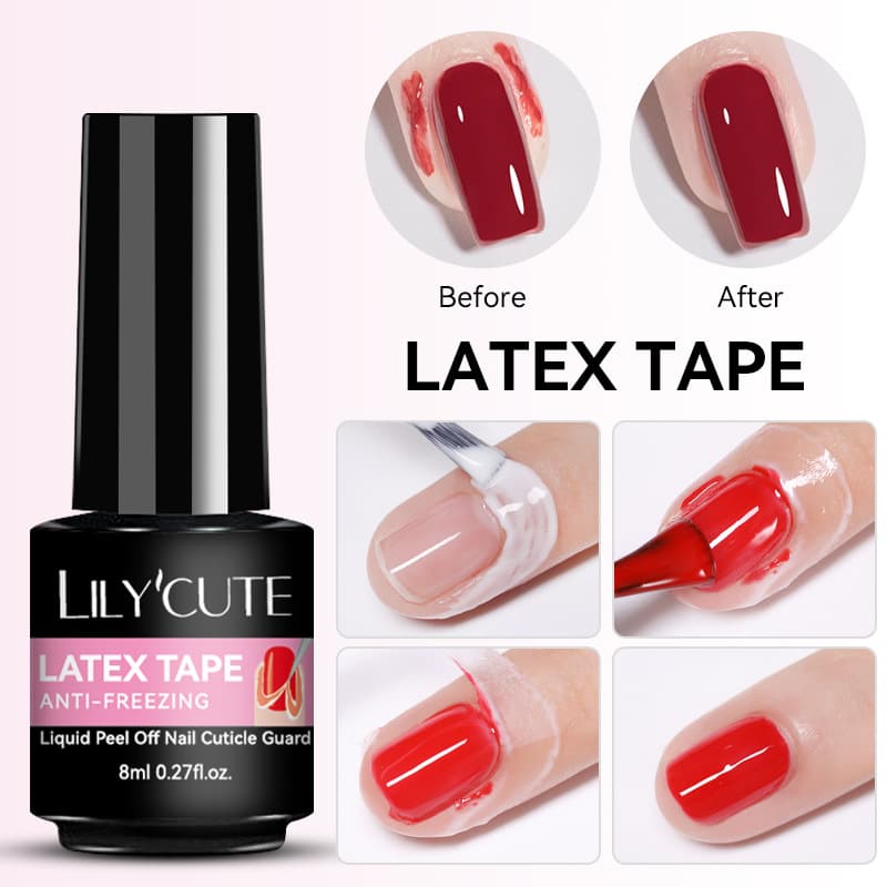 Cross-border new nail art anti-cold anti-spill glue 7ml tear-off edge glue nail polish protective glue anti-spill phototherapy glue