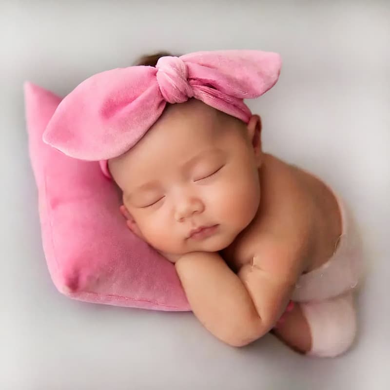 Newborn photography props velvet pillow set, star photo headband, studio European and American photo star pillow