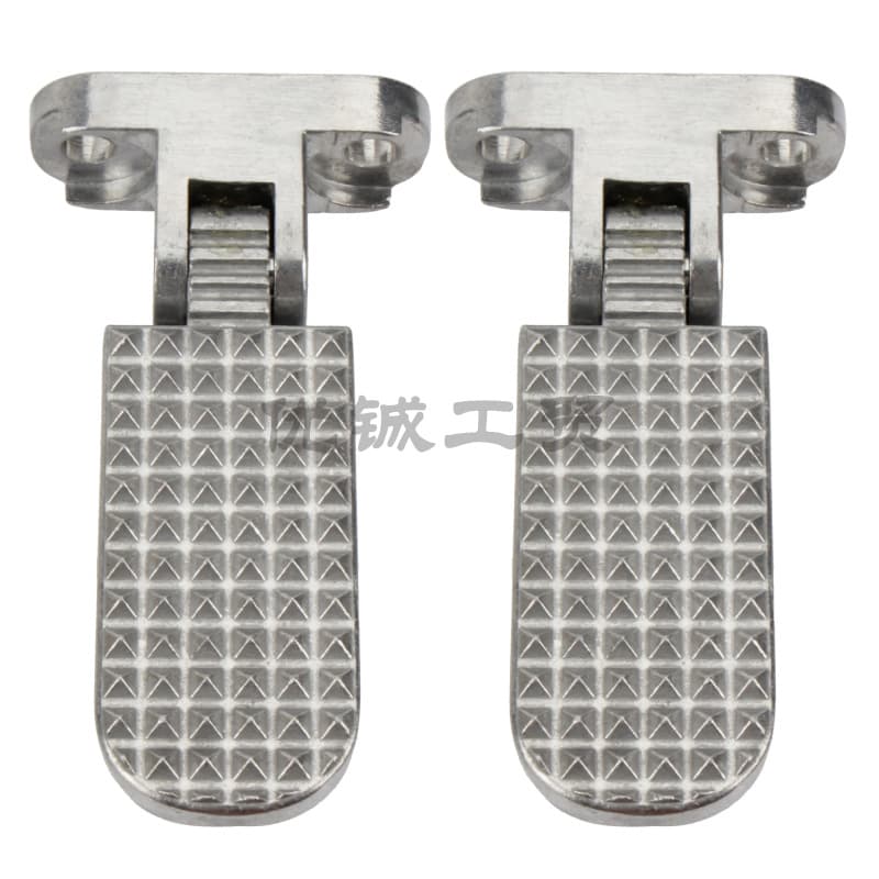 Electric car pedal rear pedal accessories footrest widened up and down folding applicable to Yadi national standard car aluminum alloy