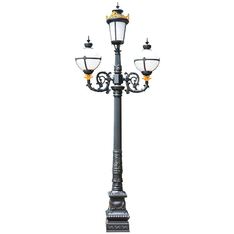 European Courtyard Lamp Outdoor Garden House Outdoor Landscape Garden Lawn Lamp Retro LED Sand Cast Aluminum Courtyard Lamp