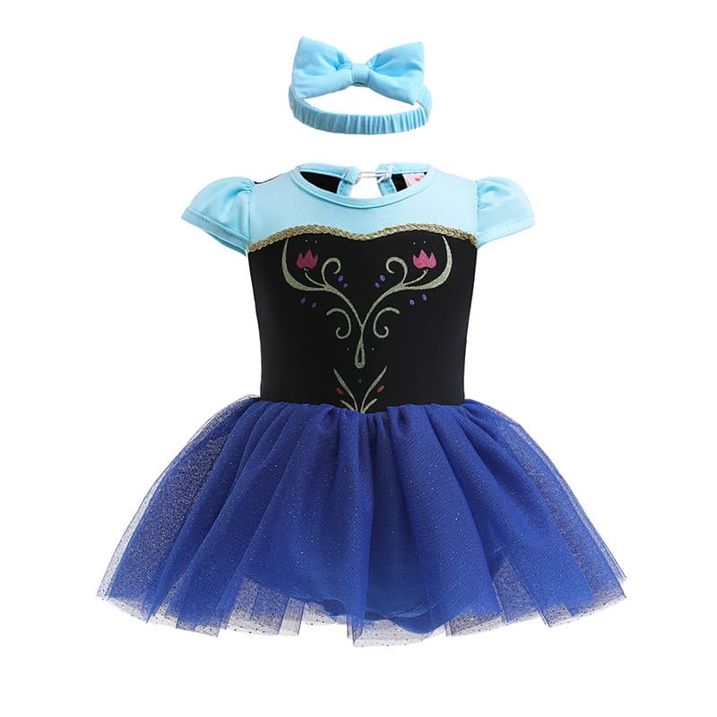 Infant crawling clothes, cross-border children's skirts, baby girl's ins princess style printed khakis, factory direct sales and can be shipped on behalf of others