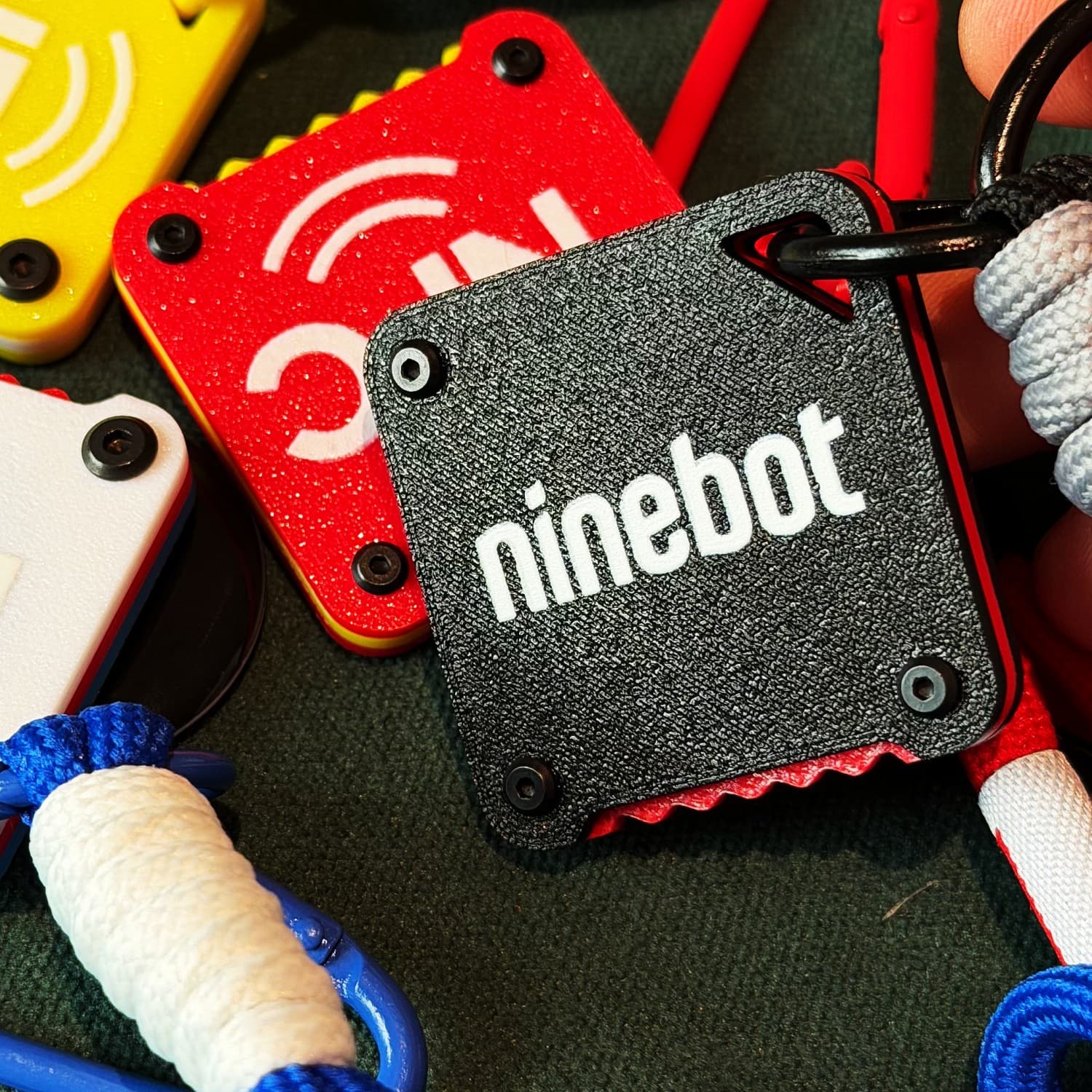 Round NFC Keychain Tag Protective Case for Ninebot Electric Scooter, Multi-Color Card Holder for Ninebot Card