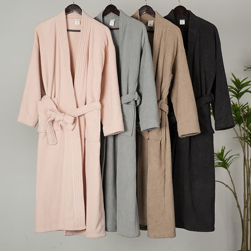 Custom Cross-Border Bathrobe Velvet Pajamas Women's Autumn/Winter Couple Bathrobe Long Bathrobe Men's and Women's Bathrobe