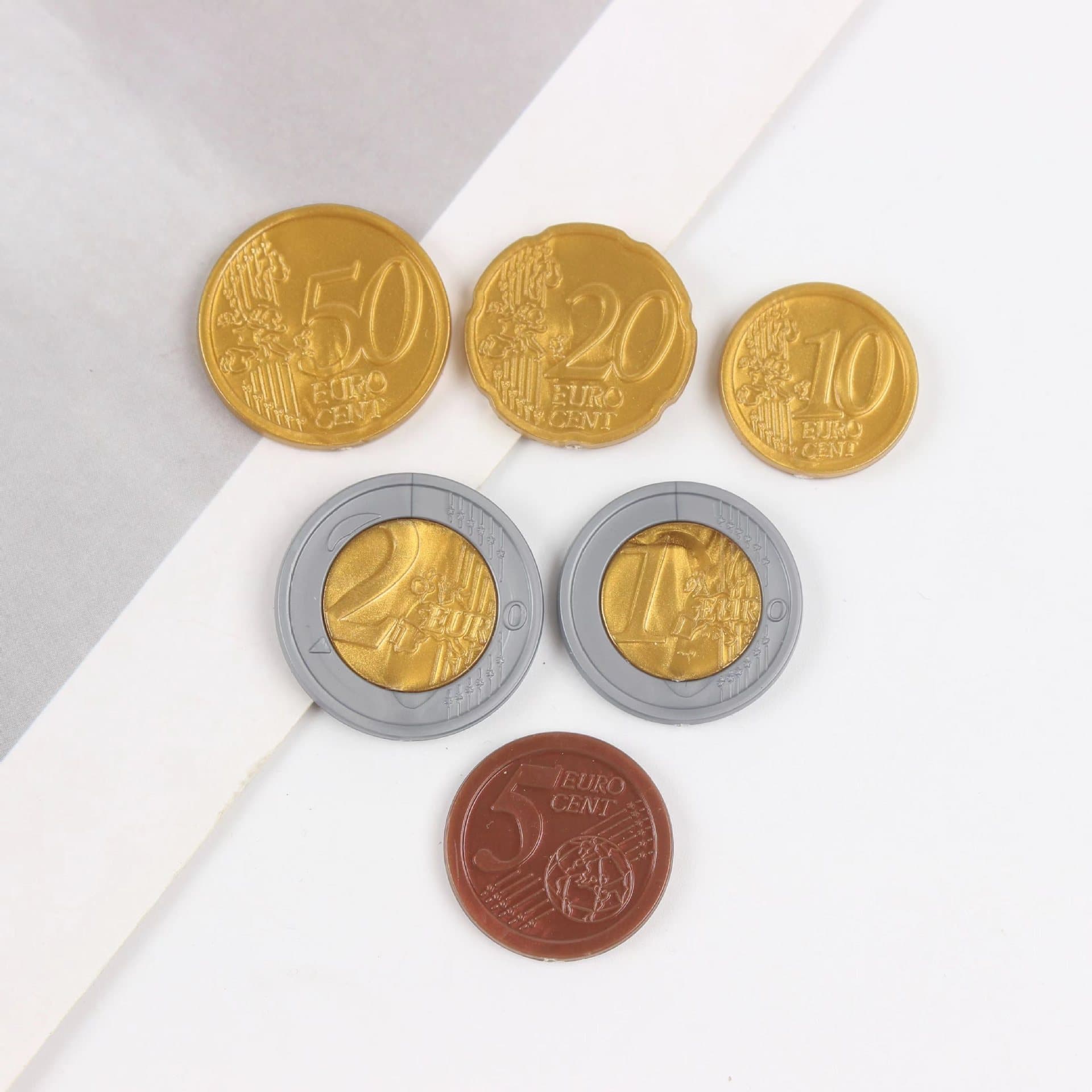 Customized plastic coins Euro coins Reward coins Plastic gold coins Plastic silver coins Round coins Two-color plastic coins