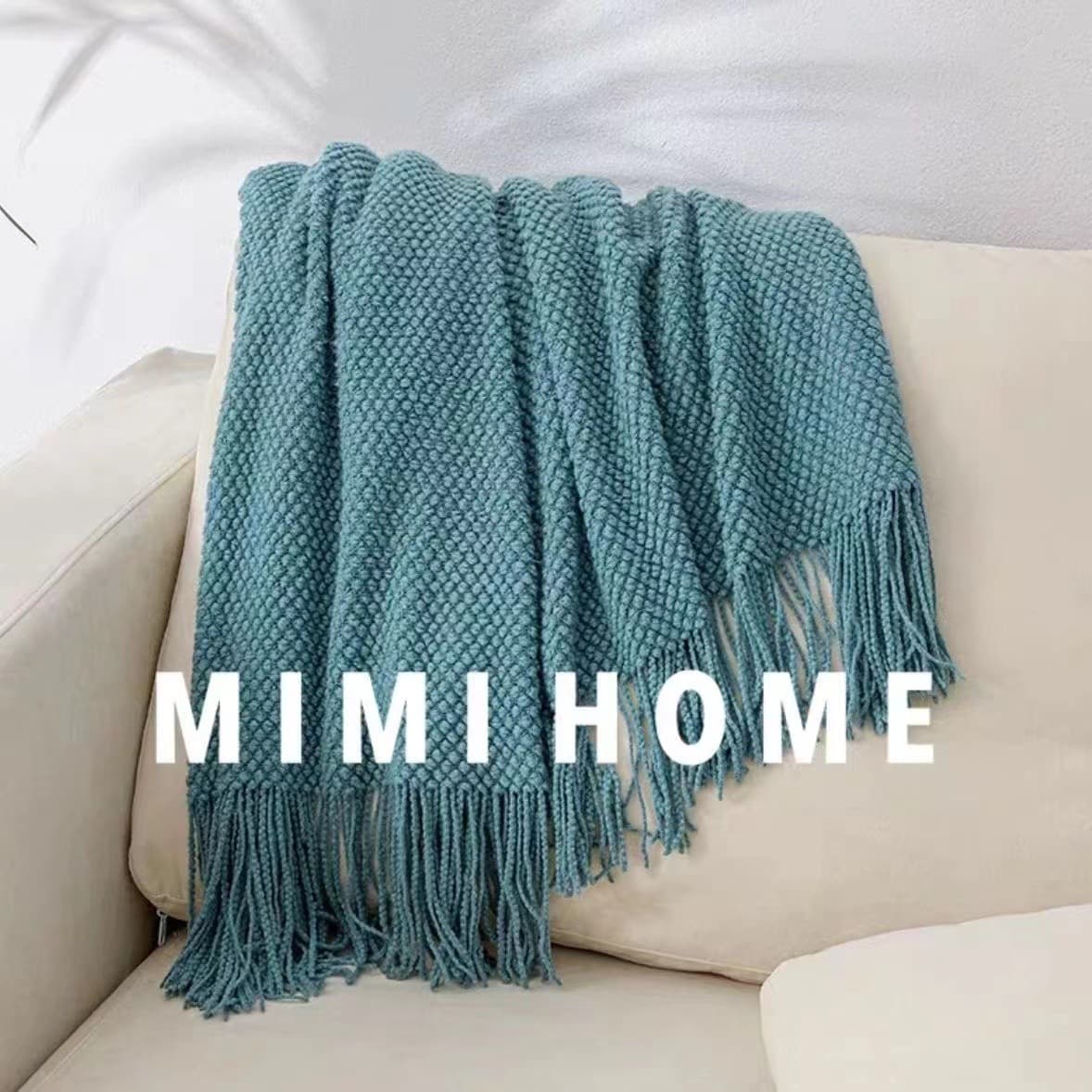 Nordic Solid Color Bed Runner for Hotels and B&Bs, Versatile Decorative Throw, Cream Style Minimalist Bed Drape