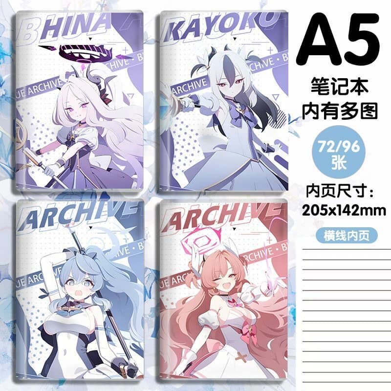 Blue Files Magical Girl Series Sorazaki Hina Seion Nohana Beautiful Notebook Pain Workbook Thickened