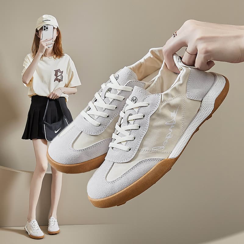 Ins Korean Forrest Gump Shoes Women's Trendy 2024 Summer Breathable New Student Running Sneaker White Shoes CQ111