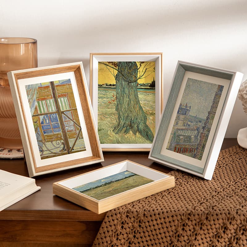Simple photo frame 6 inch photo frame 8 inch table wholesale 57 inch 10a4 creative oil painting frame ornaments decorative wall hanging frame